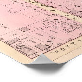 Poster Carte de l'Atlas Plat et James Fenn de Benjamin Al (Coin)