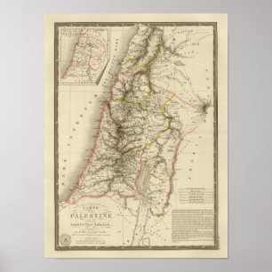 Poster Carte de l'atlas religieux du Moyen-Orient