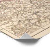 Poster Carte de l'Atlas Schlesien (Coin)