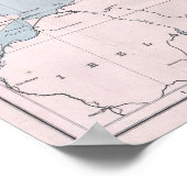 Poster Carte de l'Écosse (Coin)