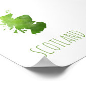 Poster Carte de l'Écosse (Coin)