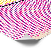 Poster Carte de l'Egypte illustrée par Pop Art (Coin)