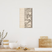 Poster Carte de l'Empire britannique en Amérique Feuille (Cuisine)