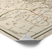 Poster Carte de l'Empire russe 1792 (Coin)