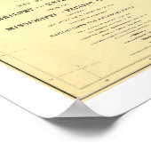 Poster Carte de l'enquête ferroviaire américaine 1858 (Coin)