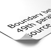 Poster Carte de l'est de l'Amérique du Nord en 1775 (Coin)