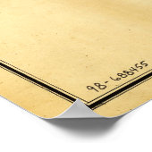 Poster Carte de l'État de Floride (1856) (Coin)