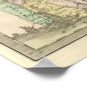 Poster Carte de l'état de l'Alabama 2 (Coin)