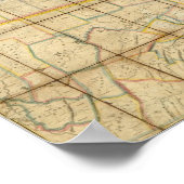 Poster Carte de l'État de New York (Coin)