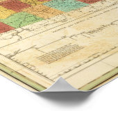 Poster Carte De L'État De New York (Coin)