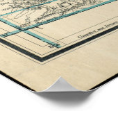 Poster Carte de l'état du Colorado (Coin)