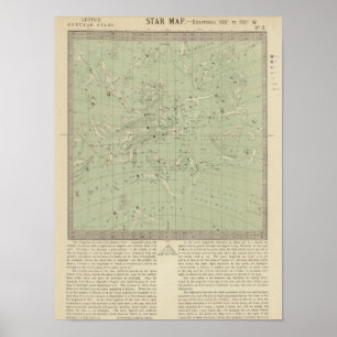 Poster Carte de l'étoile