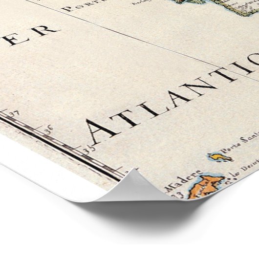 Poster Carte de l'Europe (Coin)