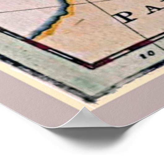 Poster Carte de l'Europe (Coin)