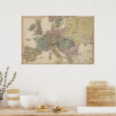 Poster Carte de l'Europe (Cuisine)