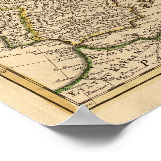 Poster Carte de l'Europe (Coin)