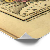 Poster Carte de l'Europe 1839 (Coin)