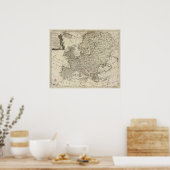 Poster Carte de l'Europe 3 (Cuisine)