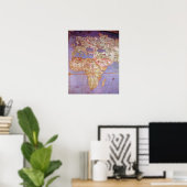 Poster Carte de l'Europe et de l'Afrique (Bureau à domicile)