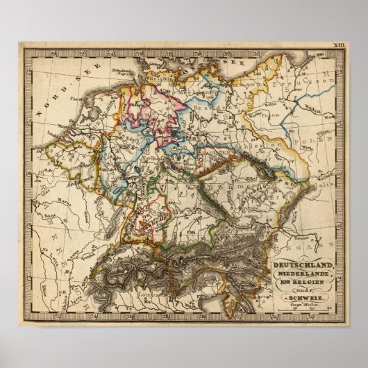 Poster Carte de l'Europe orientale (Devant)