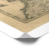 Poster Carte de l'Europe par Frederico de Wit 1700 (Coin)