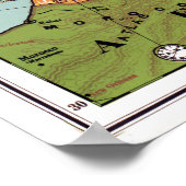 Poster Carte de l'Europe par G. Washington Bacon (1830-19 (Coin)