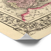 Poster Carte de l'Europe par Mitchell (Coin)