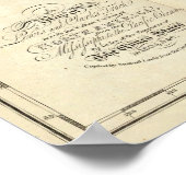 Poster Carte de Lewis et Clark's Track (Coin)