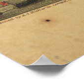 Poster Carte de l'expédition de Old Roanoke Island Burnsi (Coin)