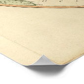 Poster Carte de l'hémisphère nord (Coin)