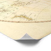 Poster Carte de l'hémisphère occidental (Coin)