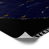 Poster Carte de l'hémisphère occidental (Coin)