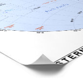 Poster Carte de l'hémisphère occidental (Coin)