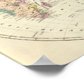 Poster Carte de l'hémisphère oriental (Coin)