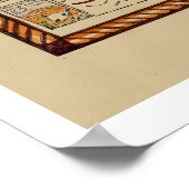 Poster Carte de l'histoire et de la romance du Wyoming (Coin)