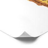 Poster Carte de l'horreur culinaire de l'Europe (Coin)