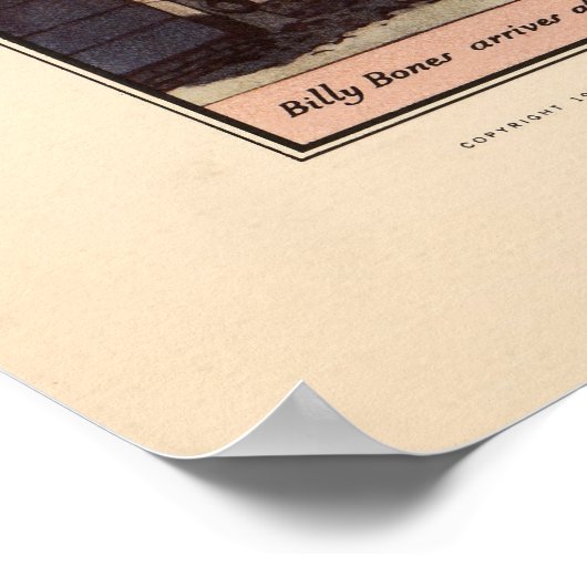 Poster Carte de l'île au trésor par Robert Louis Stevenso (Coin)