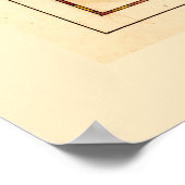 Poster Carte de l'île de la Guadeloupe (1742) (Coin)