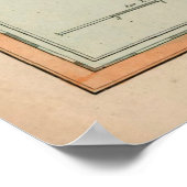 Poster Carte de l'île de la Martinique (1704) (Coin)