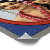 Poster Carte de l'île de Moorea (Coin)