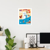 Poster Carte de l'île de Rhode (Bureau à domicile)