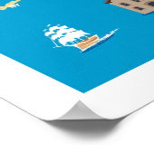 Poster Carte de l'île de Rhode (Coin)