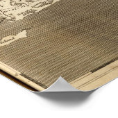 Poster Carte de l'île de Rhode par Arrowsmith (Coin)