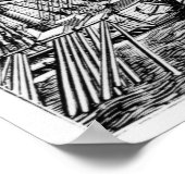 Poster Carte de l'île de Rhodes (Coin)