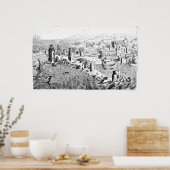 Poster Carte de l'île de Rhodes (Cuisine)