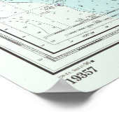 Poster Carte de l'île d'Oahu Hawaii (1996) (Coin)