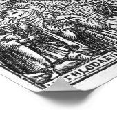 Poster Carte de l'île d'Utopia, Livre frontispece (Coin)