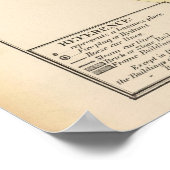 Poster Carte de l'île Providence Rhode 2 (Coin)