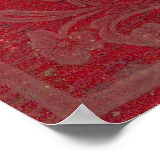 Poster Carte de l'Illinois (Coin)