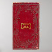 Poster Carte de l'Illinois (Devant)